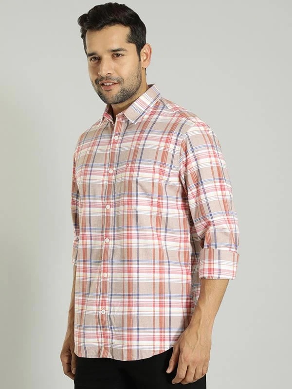 Indian Terrain Men Checkered Multicolor Shirt